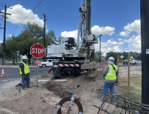 Foundation drilling