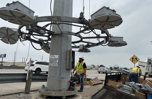 High-mast lighting ring