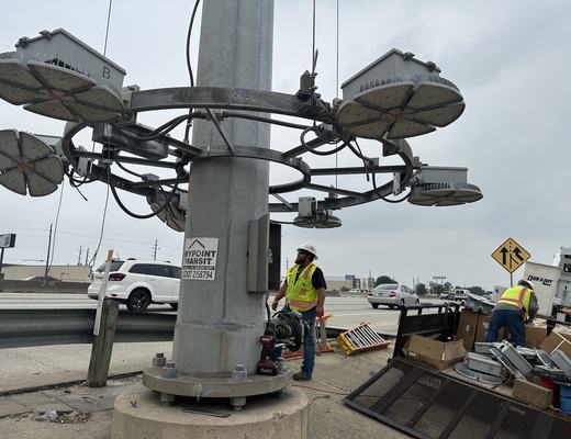 High-mast lighting ring