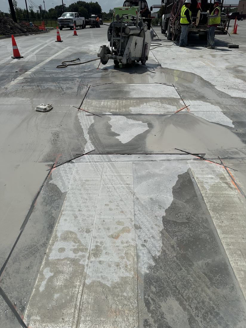 Saw-cutting vehicle detection loops