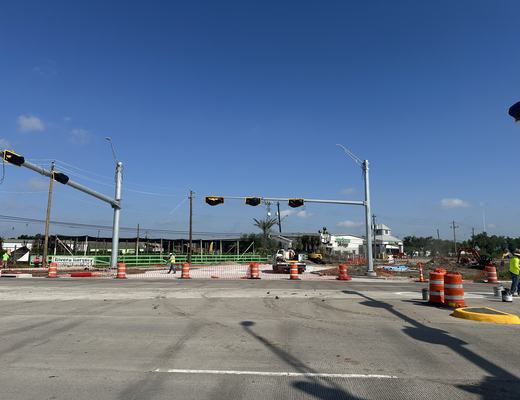 New mast arm intersection